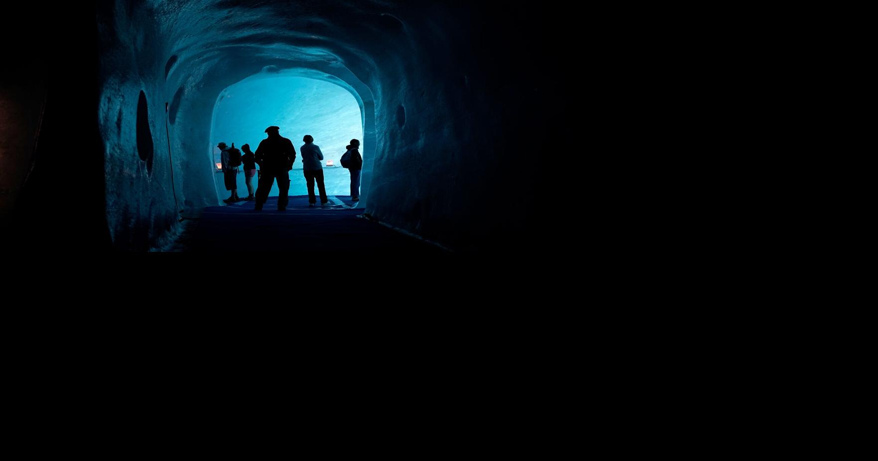 Photos of France’s melting Mer de Glace glacier