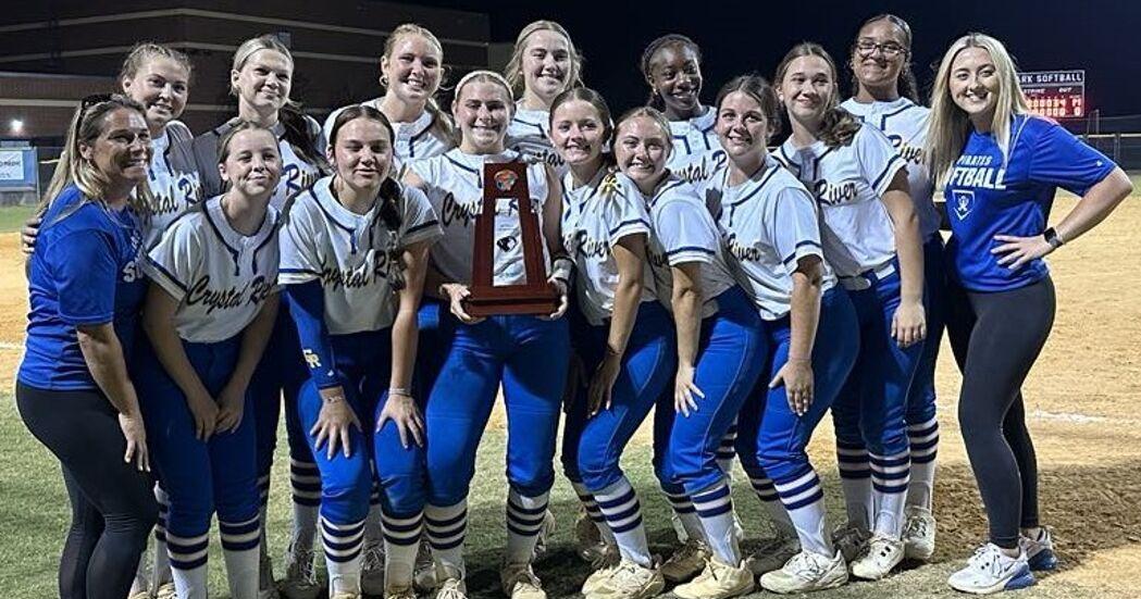 Pirates earn district softball three-peat