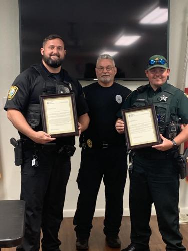 CPD officer, LCSO deputy honored for efforts to arrest fleeing suspect ...