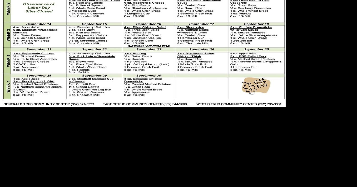 CC Well Being senior dining
