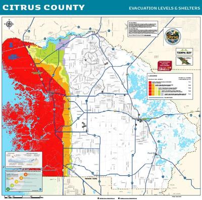 Citrus County evacuation and shelter map 2019 | Local News ...