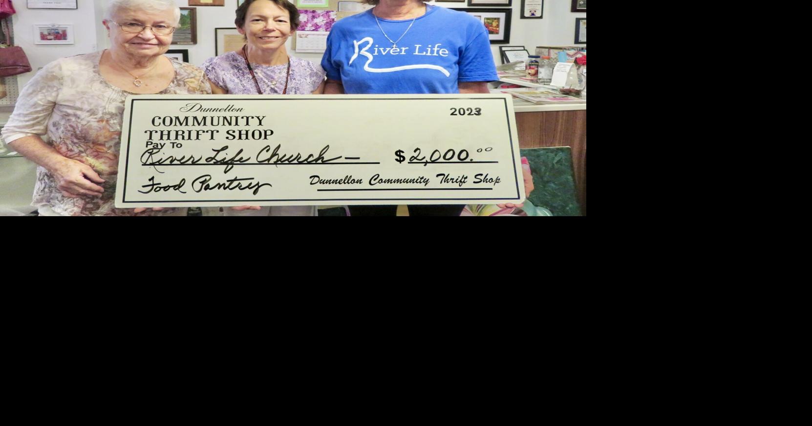 Dunnellon Community Thrift Shop donates to food pantry, Boy & Girls