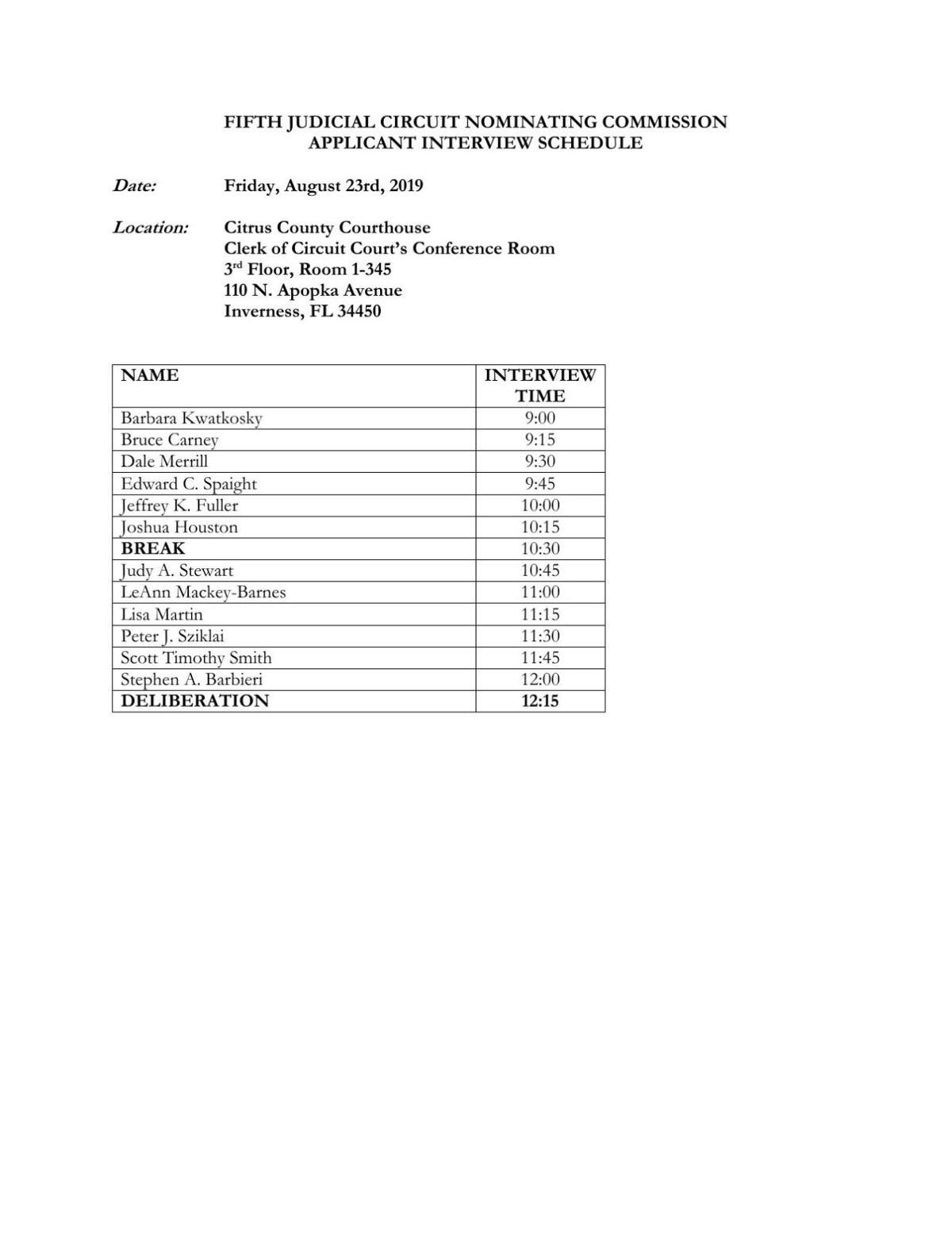 Twelve hope they'll be Citrus County's newest judge Local News