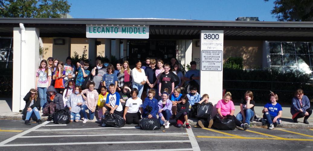 Lecanto Middle School students stuff Salvation Army Angel Tree Local