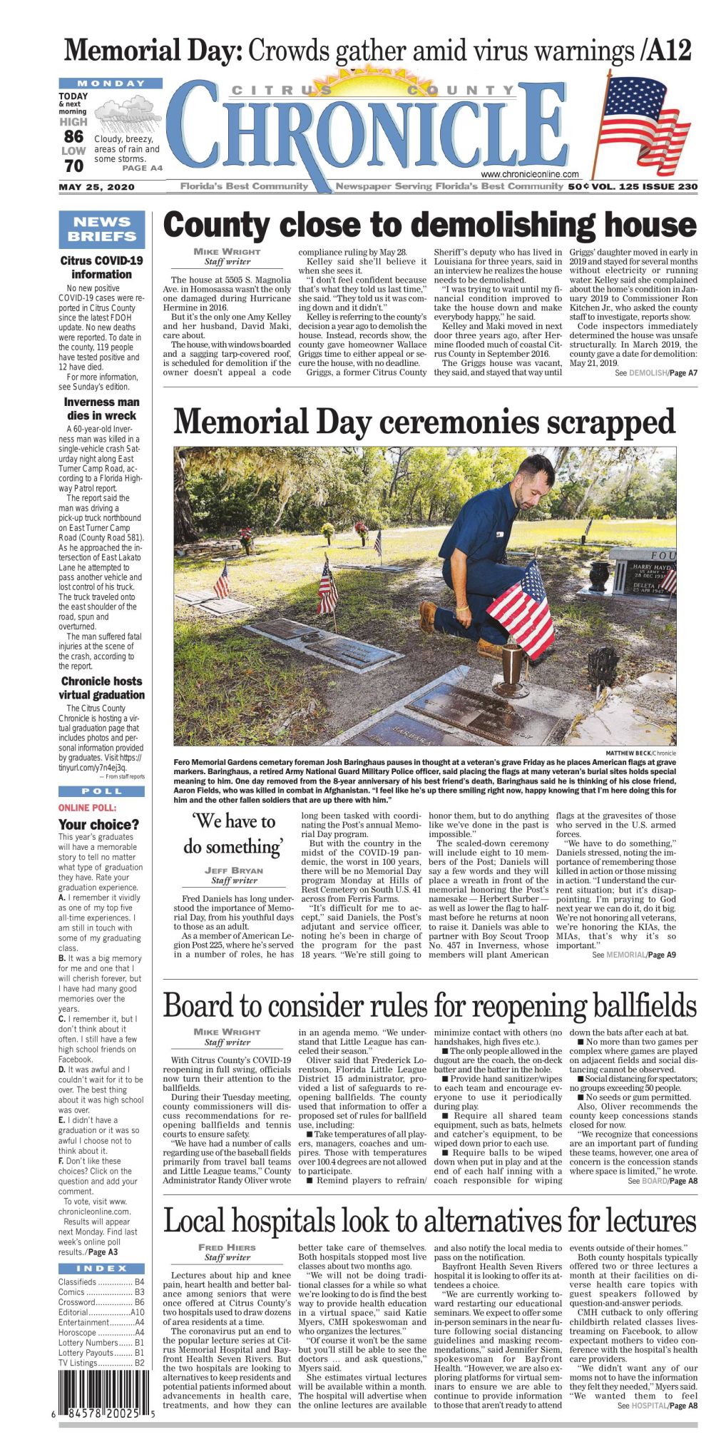 Citrus county chronicle may 25 2020 e edition e edition