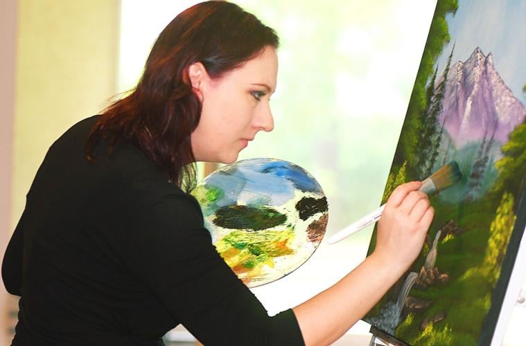 One woman is painting her way through all of Bob Ross' paintings