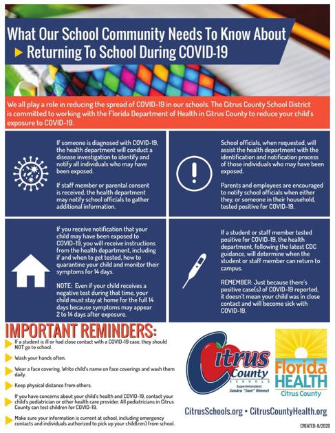 Covid 19 Schools Flyer Chronicleonline Com