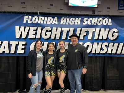 Girls weightlifting: Hoffman, Poole represent Chiefland Middle High School at state