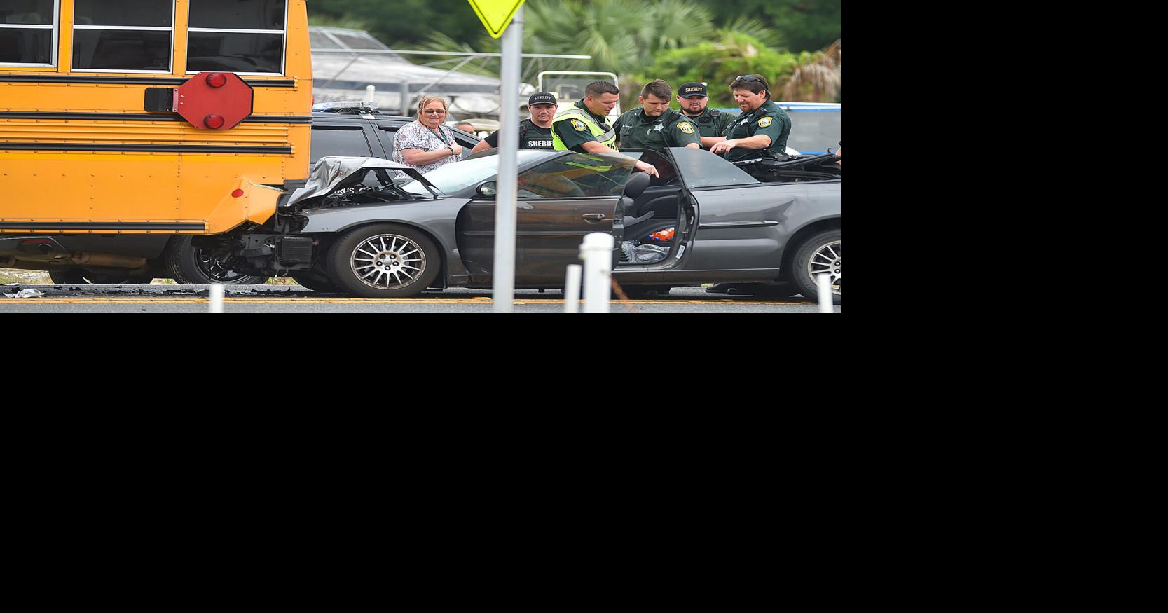 Girl, 8, dies after car hits Citrus High School bus; students uninjured
