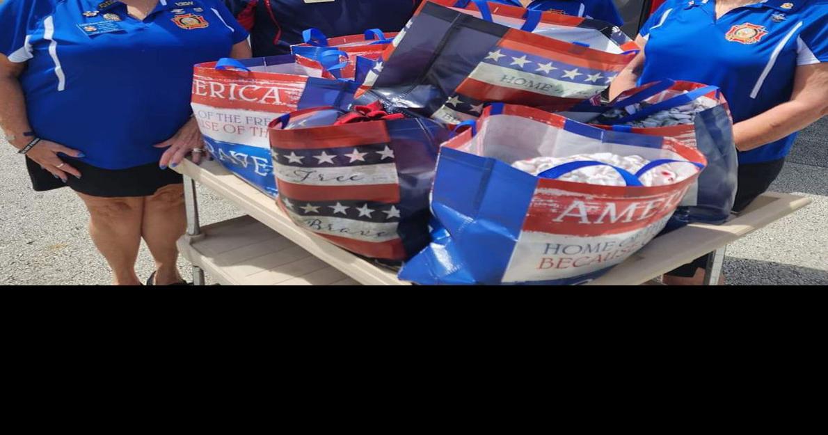 VFW Auxiliary Post 10087 delivers chemo bags Veterans