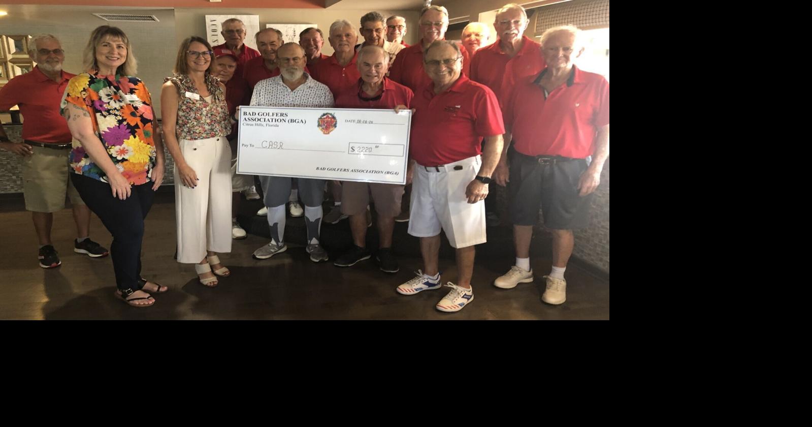 BGA golfers make donation to CASA