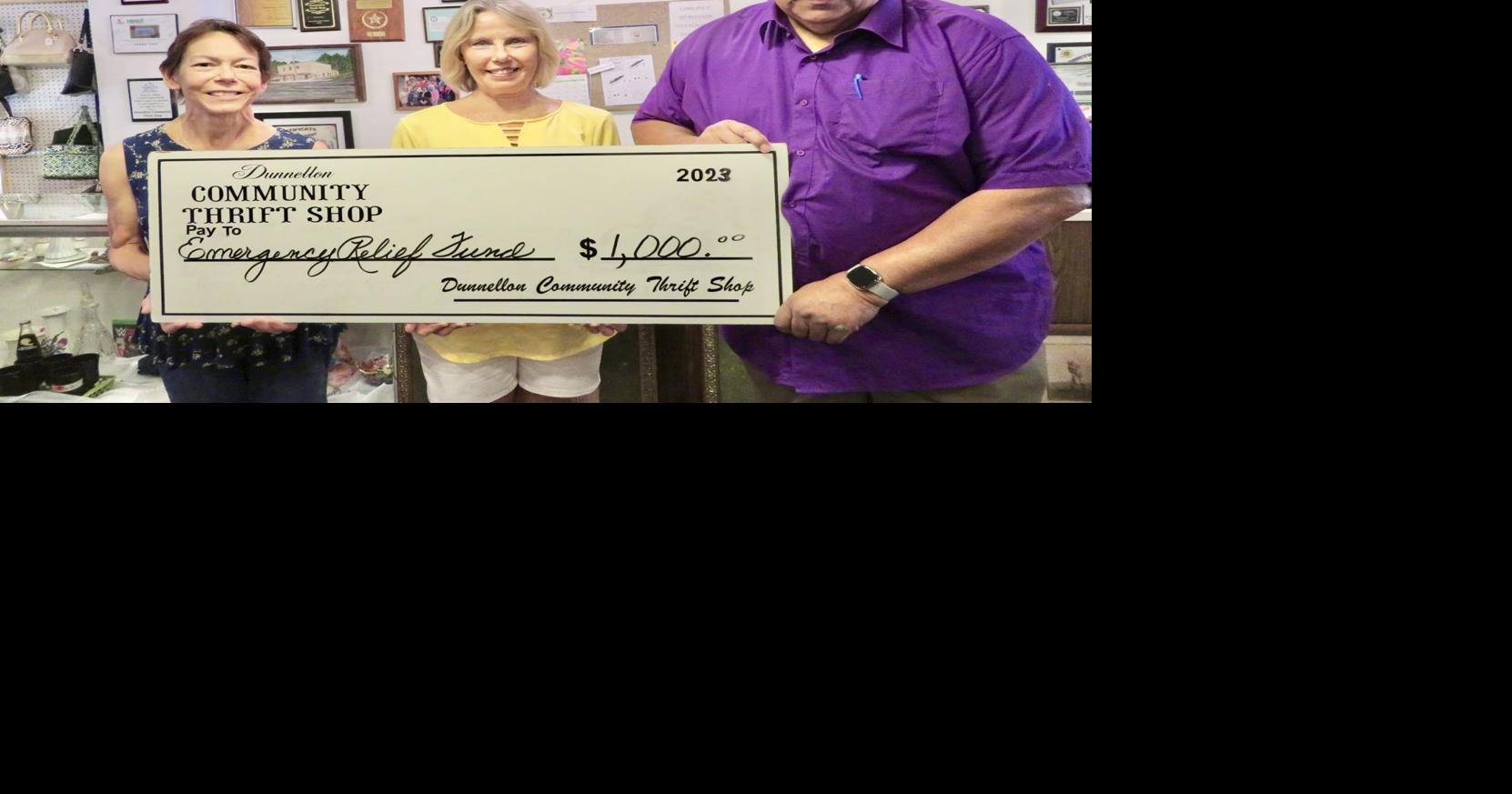 Dunnellon Community Thrift Shop makes more donations Local News