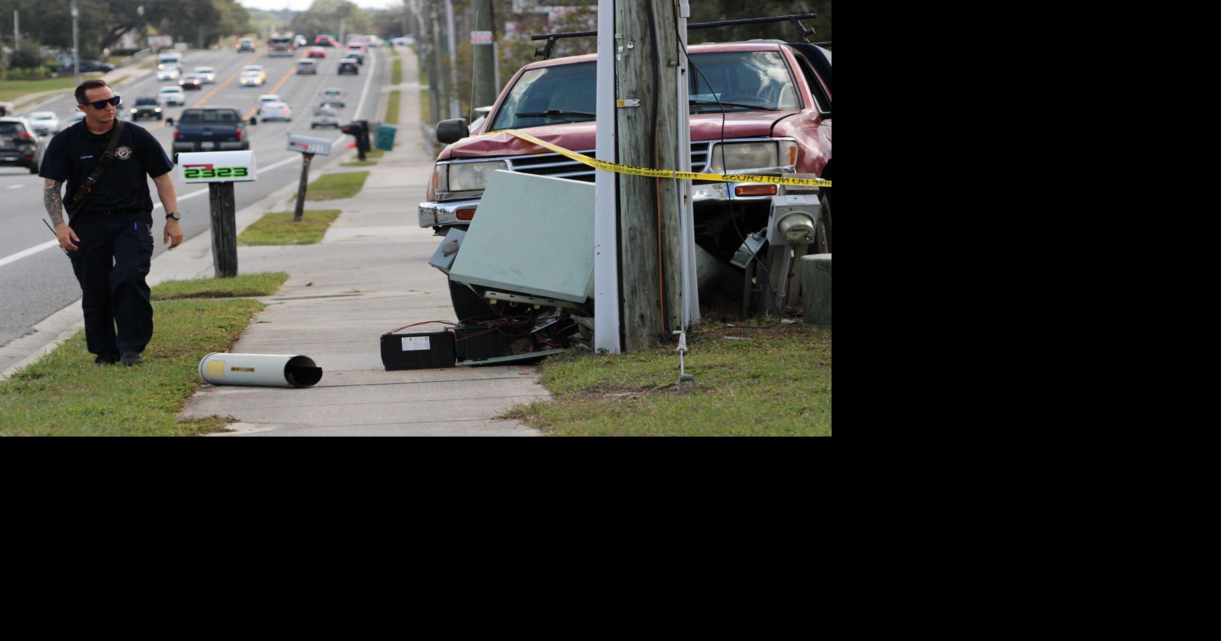 Truck crashes into utility pole on State Road 44 | Local News ...