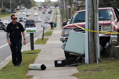 Truck crashes into utility pole on State Road 44 | Local News ...