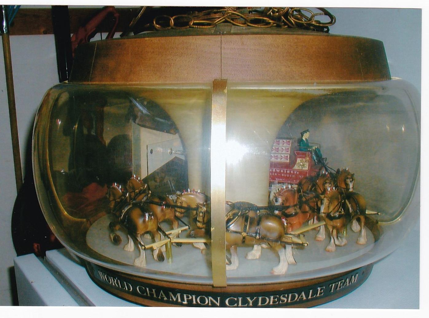 Budweiser Clydesdale lamp is advertising memorabilia | Real Estate  display picture 1