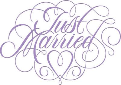 Just married LOGO for marriage news of record