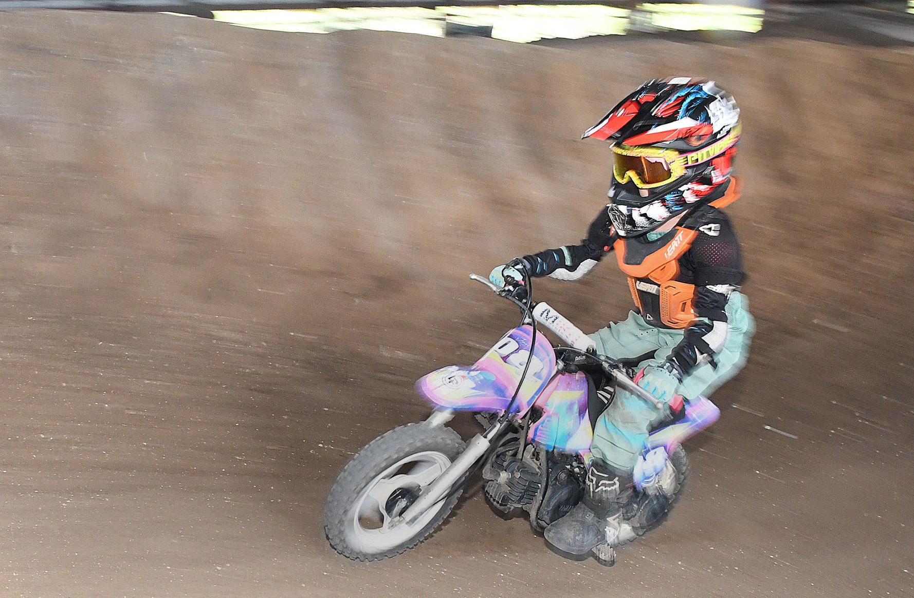 Little girl discount riding dirt bike