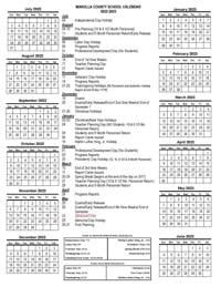 2022-2023 School Year Calendar Wakulla County Schools | Local News