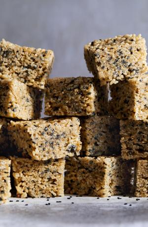 Black sesame and miso twist for classic dessert