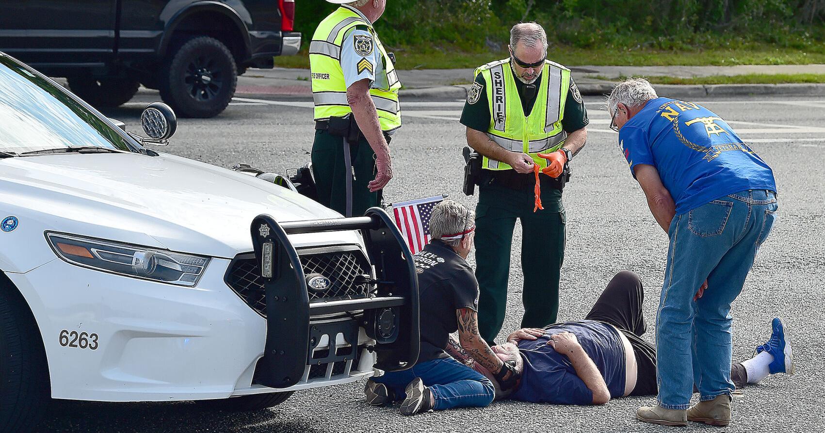 Motorcyclist with Traveling Vietnam Wall escort involved in accident with Sheriff's Office vehicle - Vimarsana News