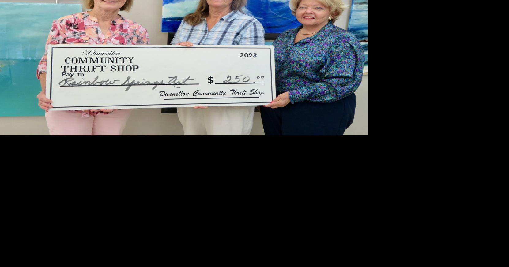 Dunnellon Community Thrift Shop serves donuts to teachers, sponsors Art