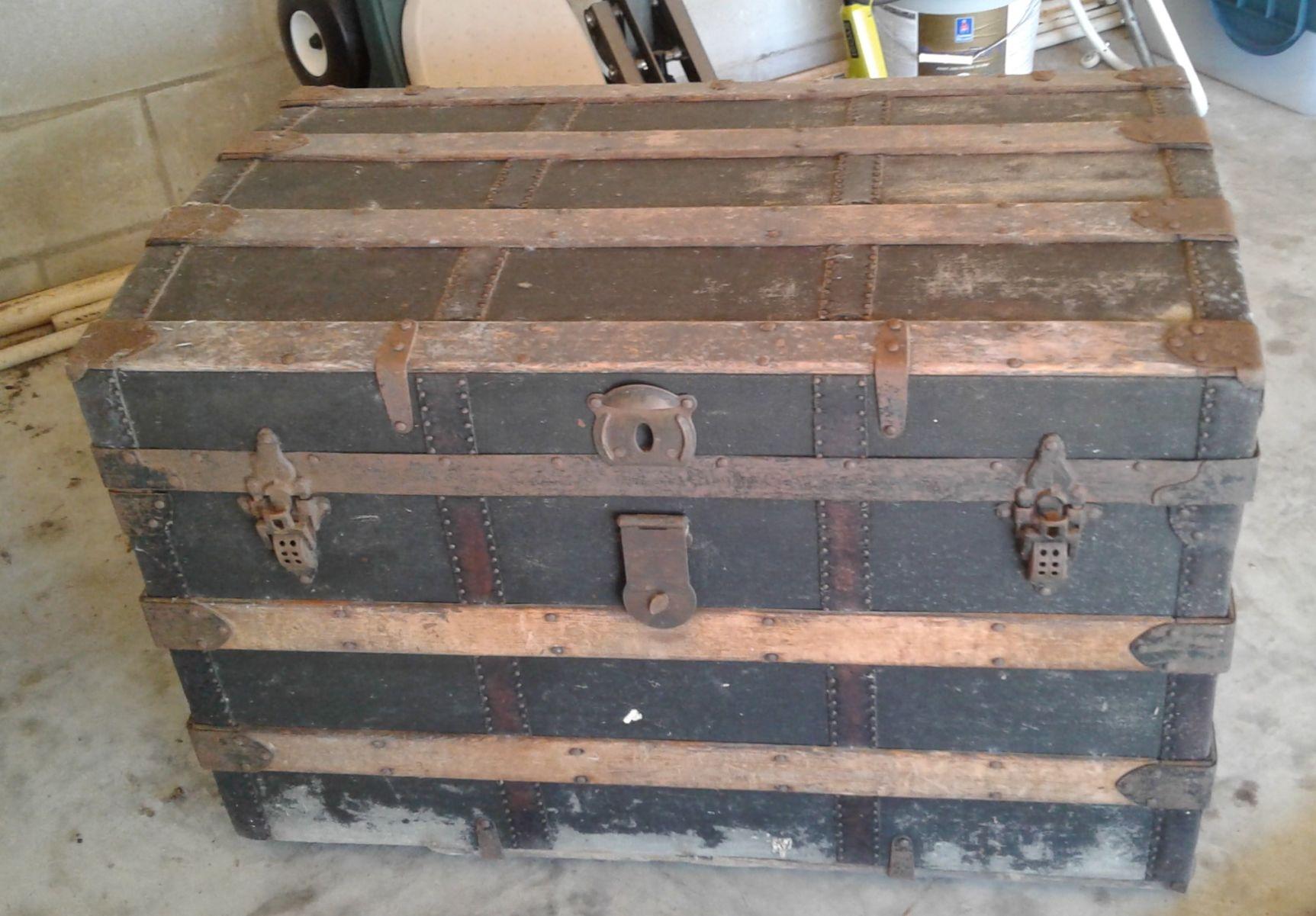 Restored antique trunks are popular accent pieces Real Estate