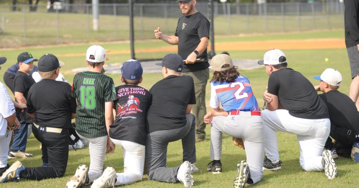 Improving skills at Citrus baseball camp