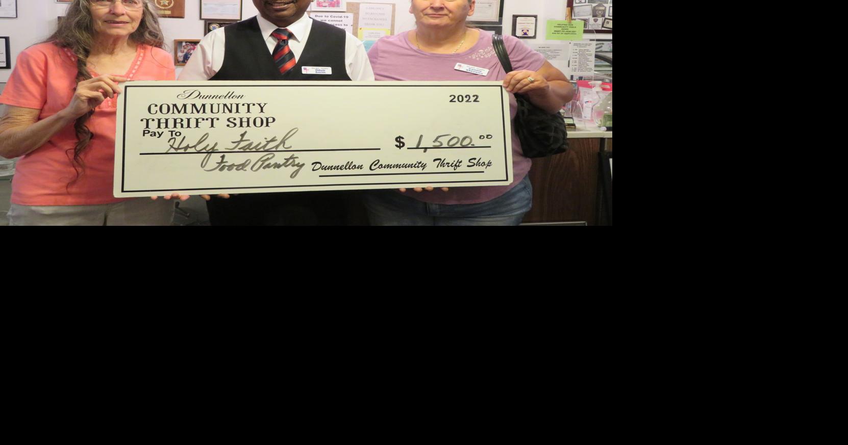 Dunnellon Community Thrift Shop donates to food pantries Community