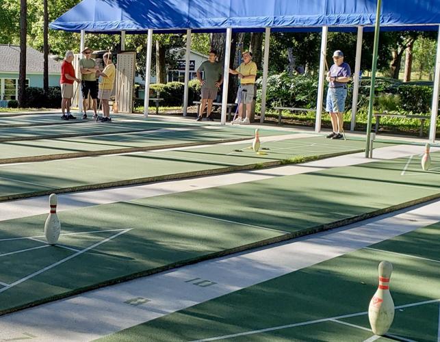 Shuffleboard Club active in Oak Run Lifestyle