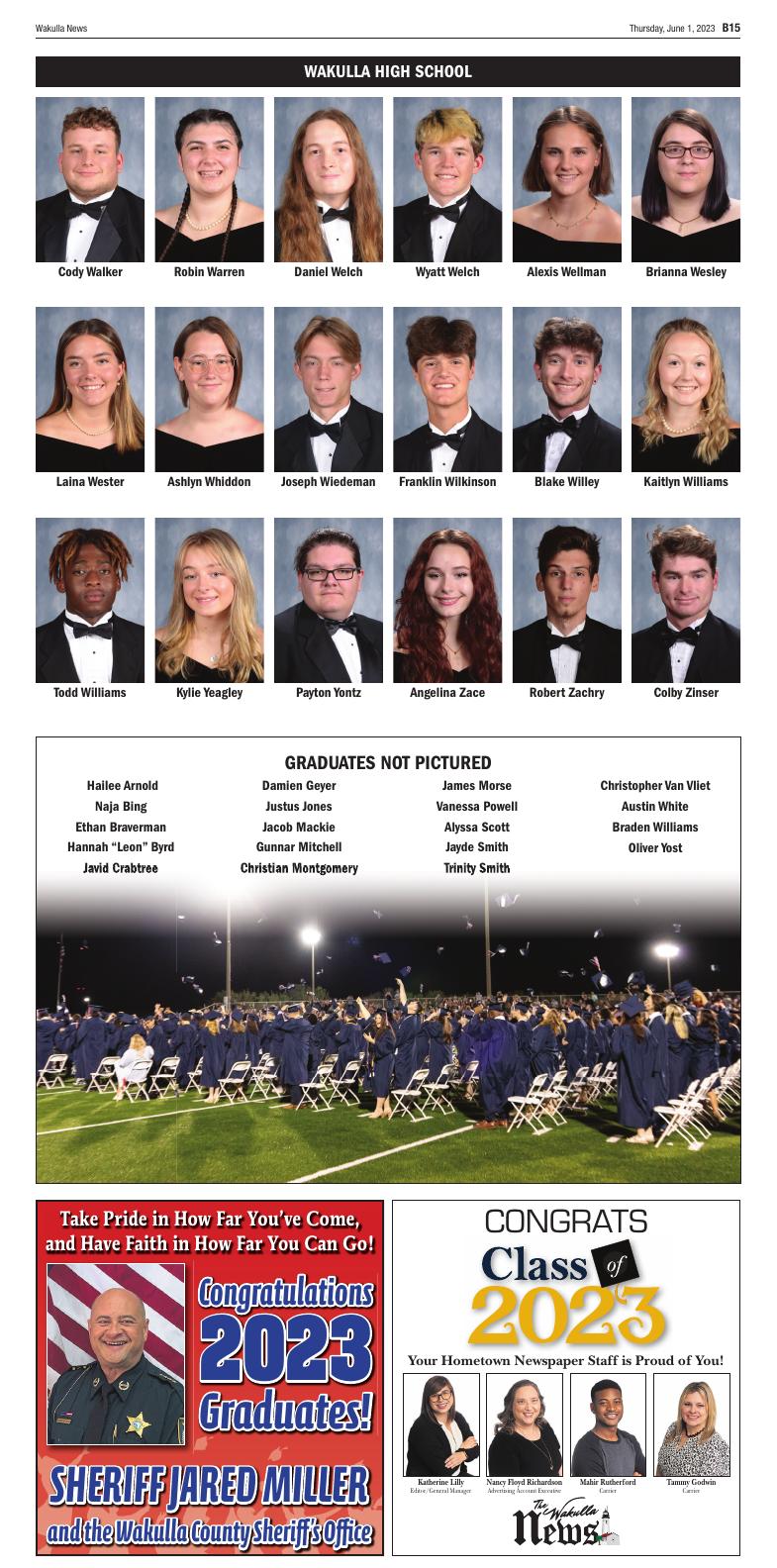 2023 Graduation Special Section Page B15 | Wakulla News ...