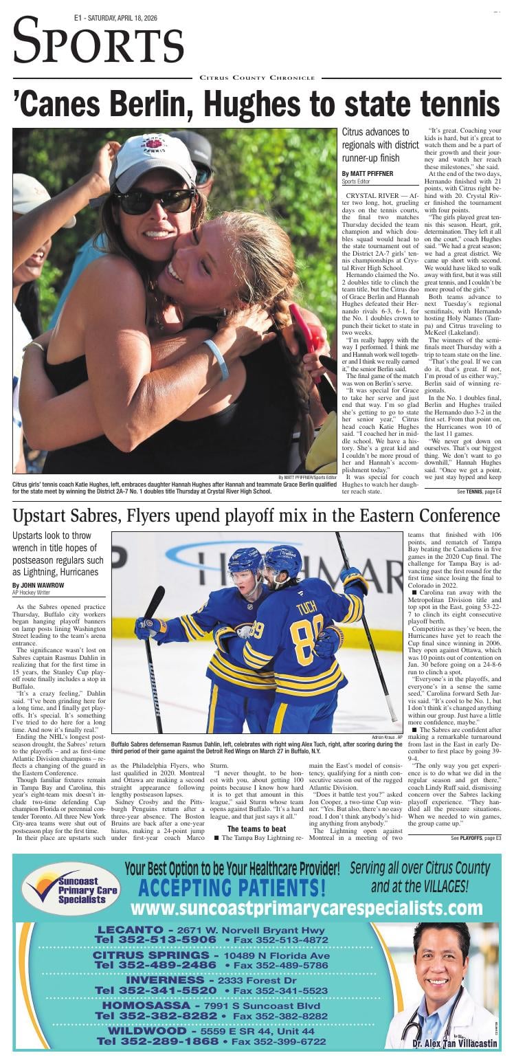 Page E01 | e-Edition | chronicleonline.com