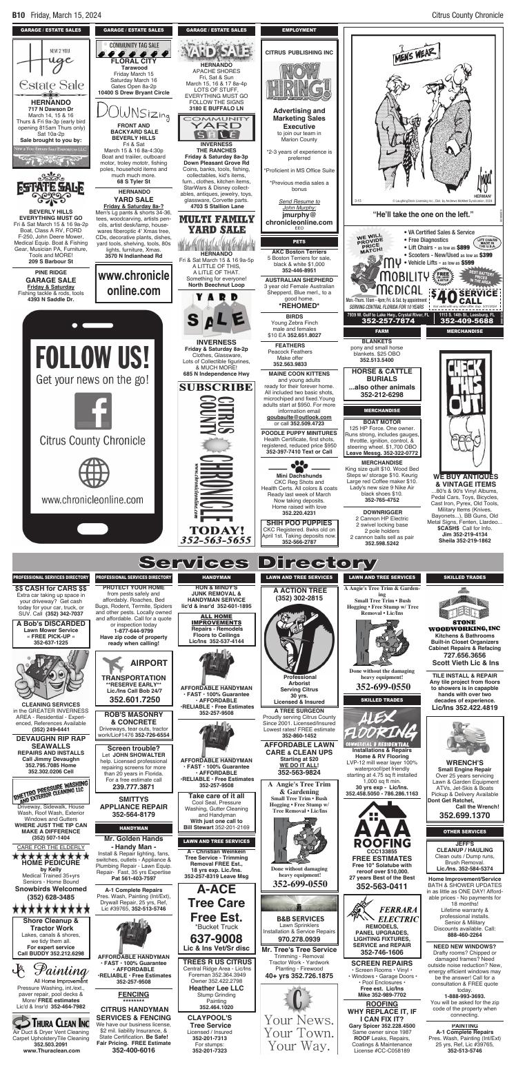 Page B10 | E-Edition | Chronicleonline.com