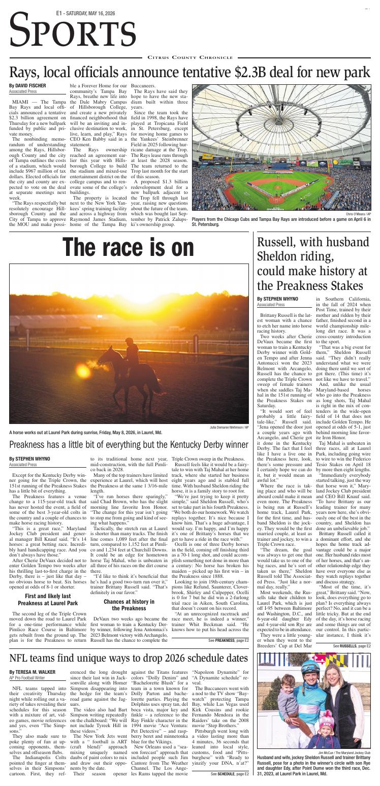 Page E01 | e-Edition | chronicleonline.com