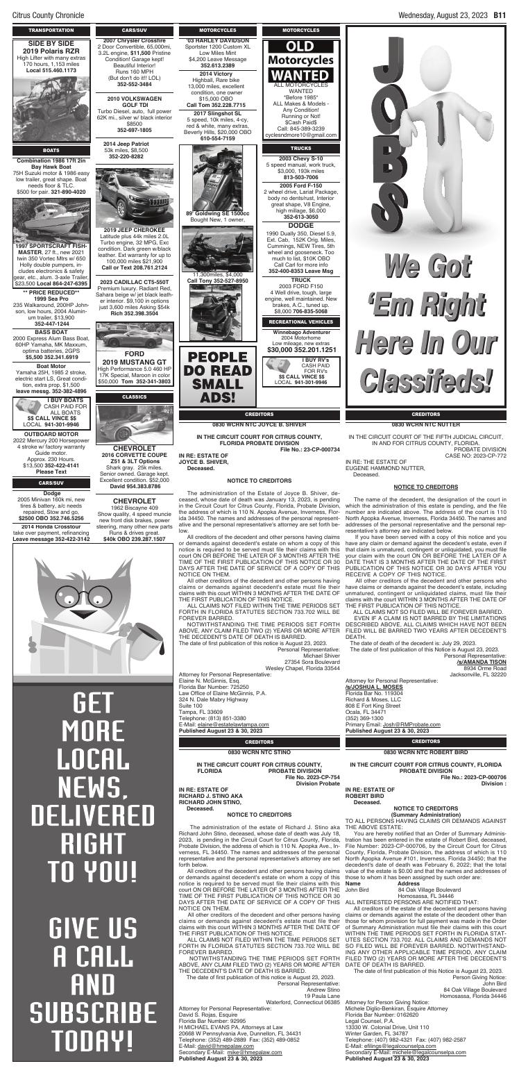 Page B11 | E-Edition | Chronicleonline.com