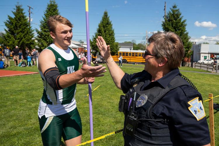 DISTRICT 2 TRACK AND FIELD Wyoming Area's Mruk breaks school, district