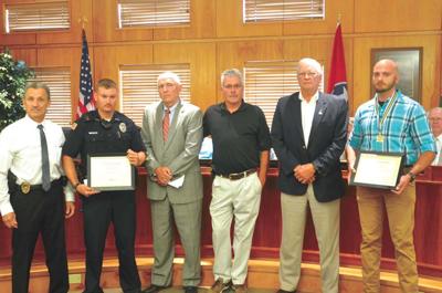 Duo Recognized For Pulling Man From Burning Car Local News Citizentribune Com