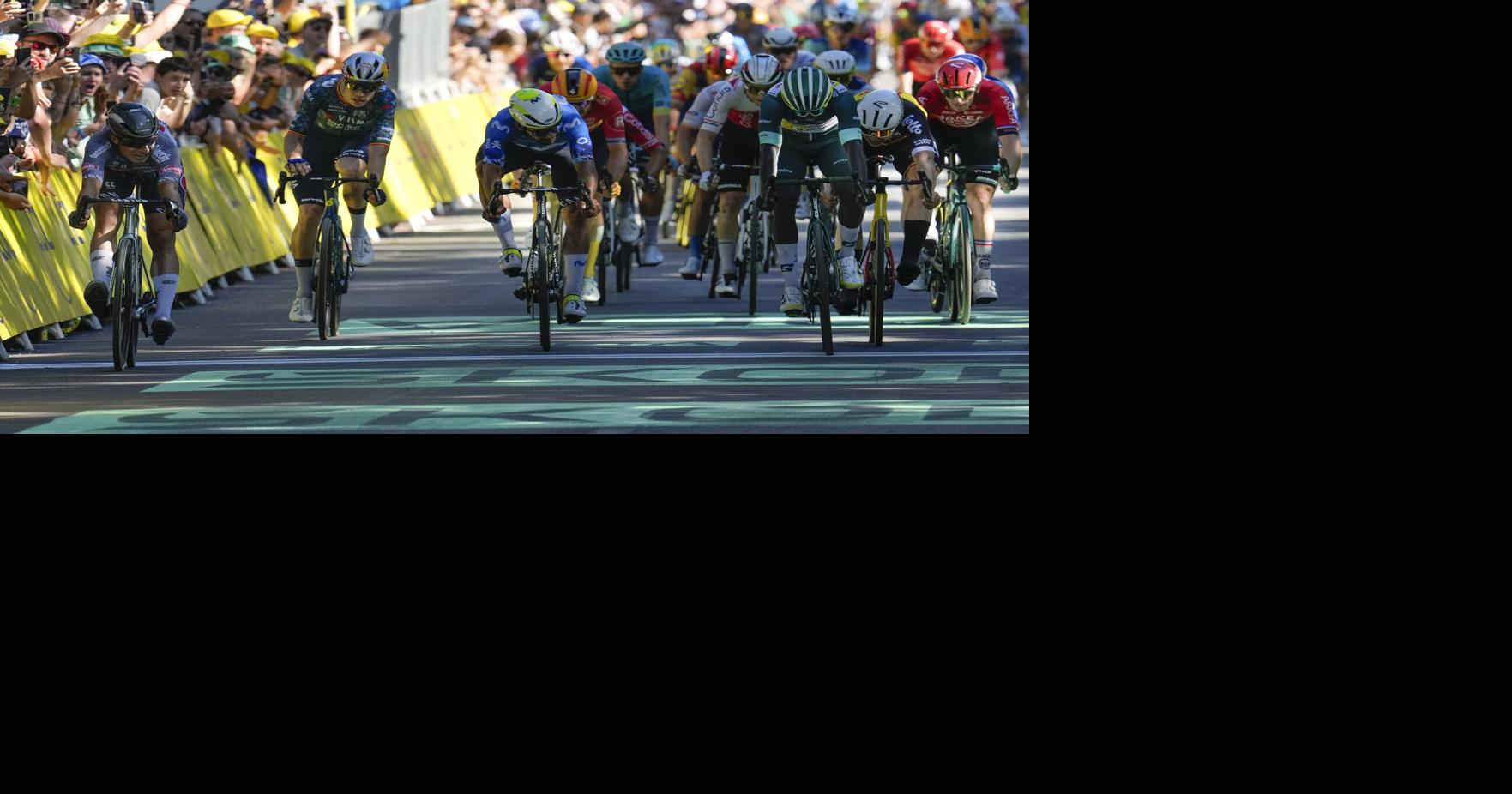 Nederlandse sprinter Groenewegen wint Tour de France-etappe 6 in fotofinish |  nationale Sport