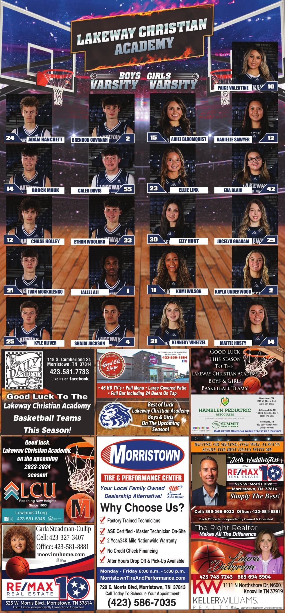 High School Basketball Rosters