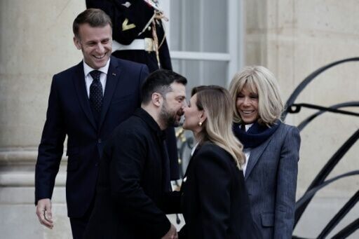 The presidents were also joined by their wives