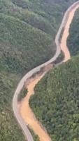 View of I-40 washout from the air