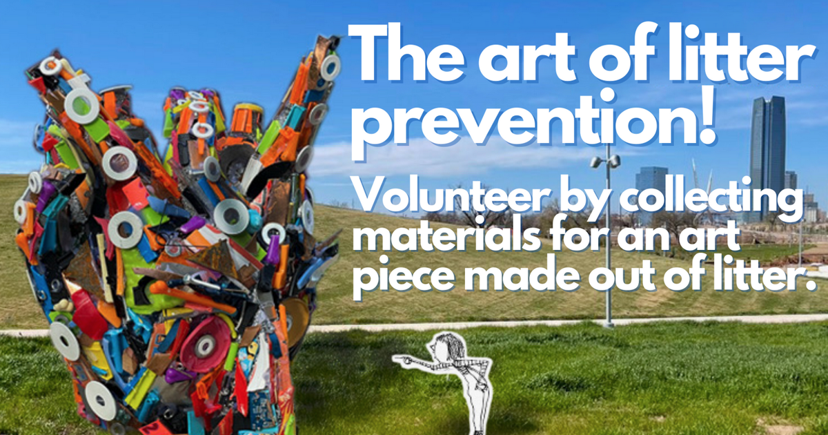 OKC Beautiful and artist Gabriel Friedman partner to communicate the art of litter prevention | Community