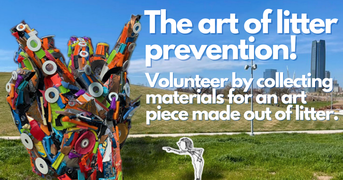 OKC Beautiful and artist Gabriel Friedman partner to communicate the art of litter prevention | Community OKC Beautiful and artist Gabriel Friedman partner to communicate the art of litter prevention | Community