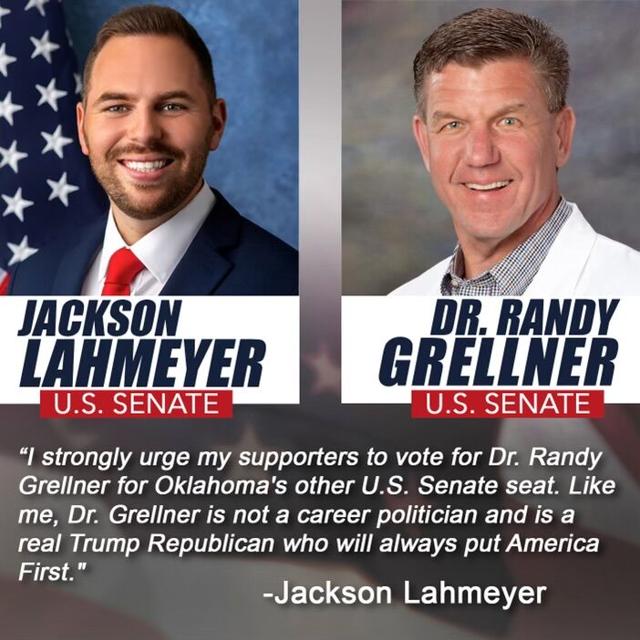 BREAKING U.S. Senate Candidate Jackson Lahmeyer endorses Dr. Randy