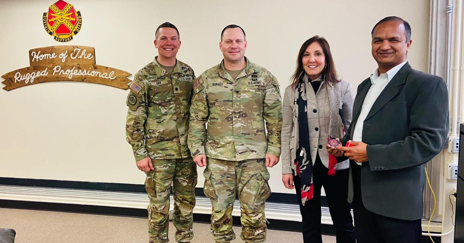 Guernsey earns Award of Excellence coin from the U.S. Army for energy efficiency & resiliency - Vimarsana News