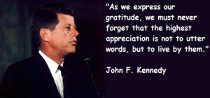 John F. Kennedy’s Thanksgiving Day proclamations