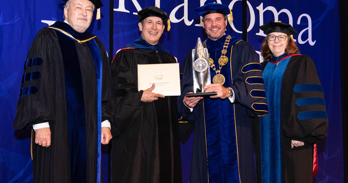 UCO awards Astronaut John Herrington Honorary Doctoral Degree; first in University history