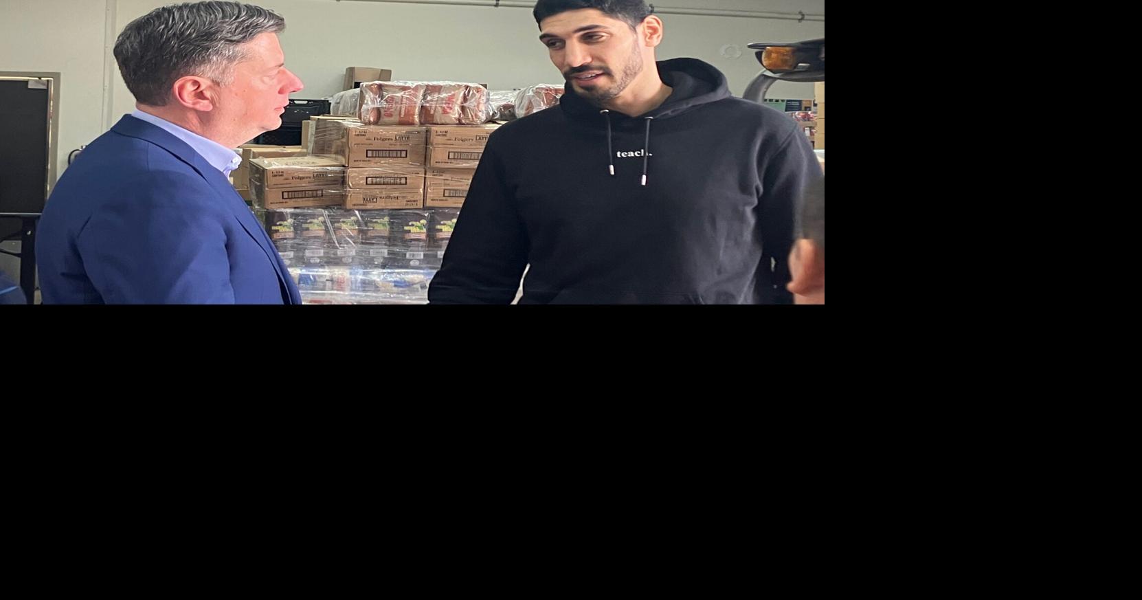 Back Home Again -- Former Thunder Star Enes Kanter Freedom returns to Oklahoma to Support Local Nonprofits