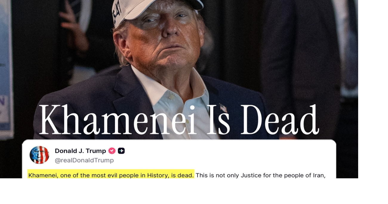 U.S. and Israel attack Iran for repeated violations of nuclear limits, dictator Ayatollah Ali Khameinei killed