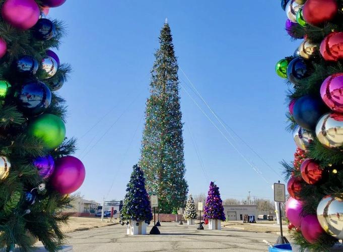 The World’s Largest Christmas Tree can be seen in Enid until Jan. 6