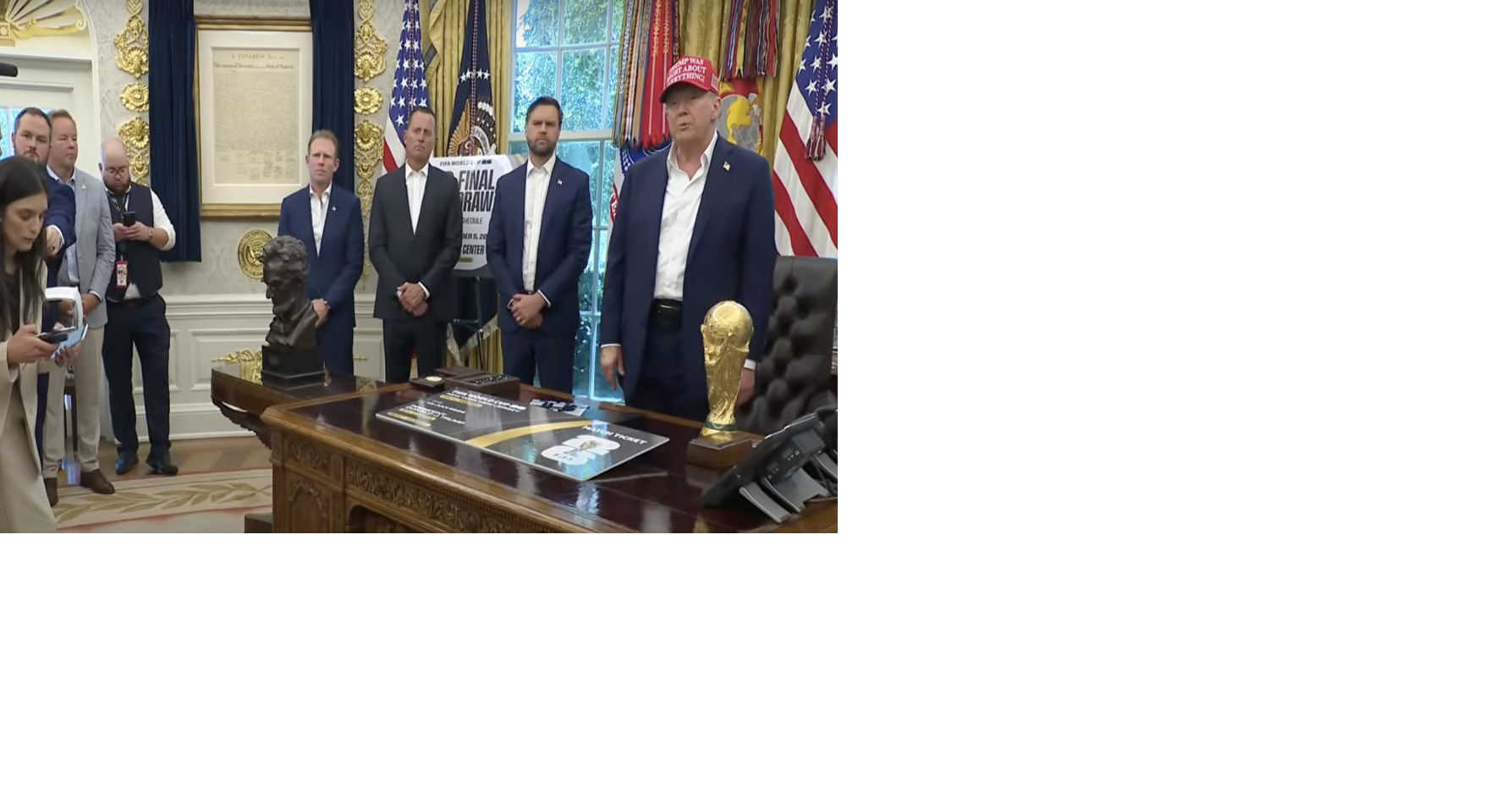 Trump Says FIFA World Cup Draw Will Be at Kennedy Center, Touts Safer D ...